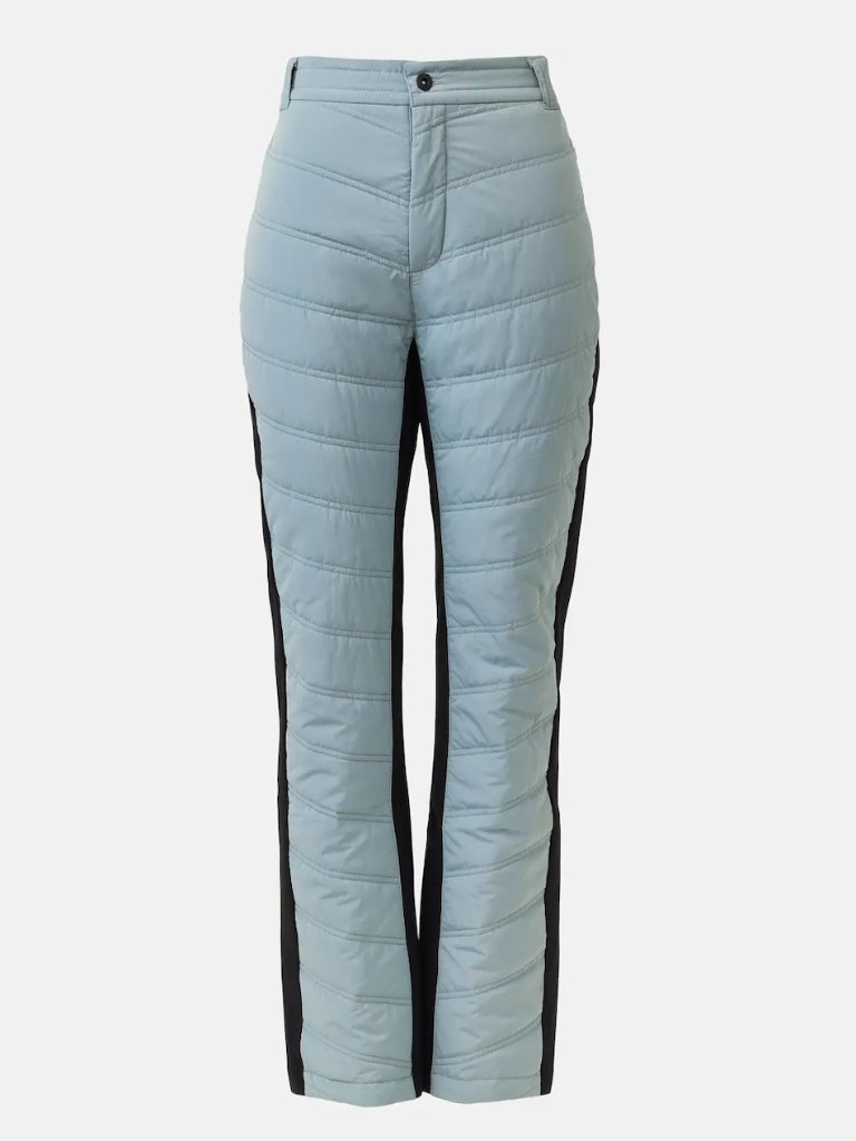 Alp N Rock Kaja Quilted Pants In Blue & Black Winter Ski Snow Puffer Pants Xs